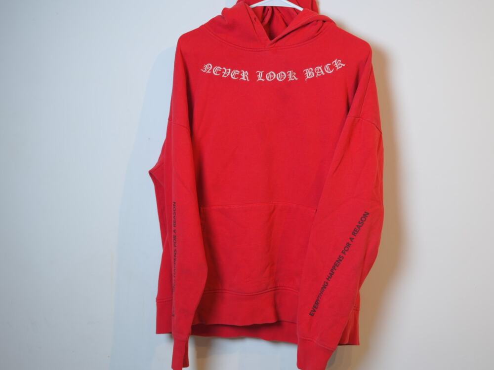 Forever 21 Red Pullover Graphic Hoodie  Large